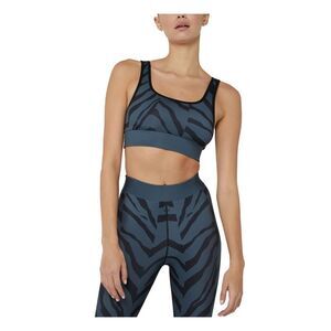 COR Intimates Gray Medium Impact Animal Print Sports Bra M